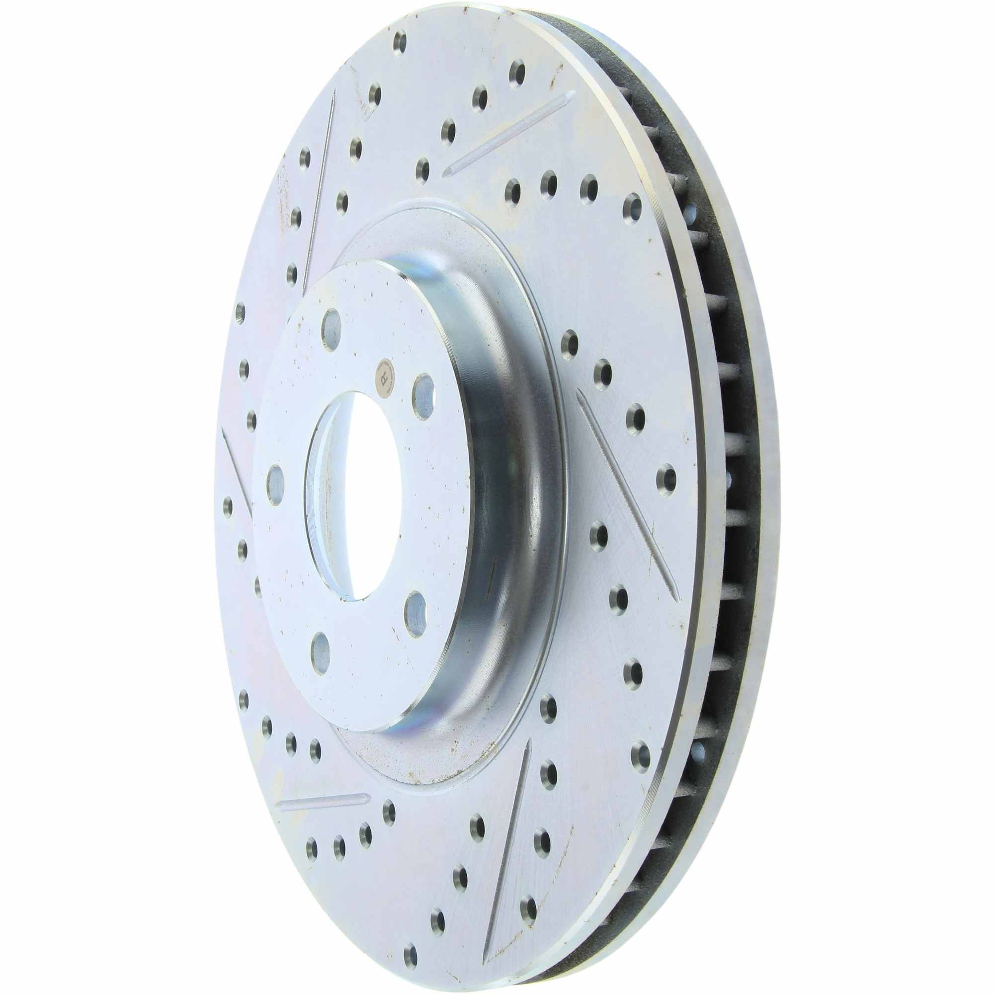 StopTech Select Sport Drilled And Slotted Brake Rotor; Front Right