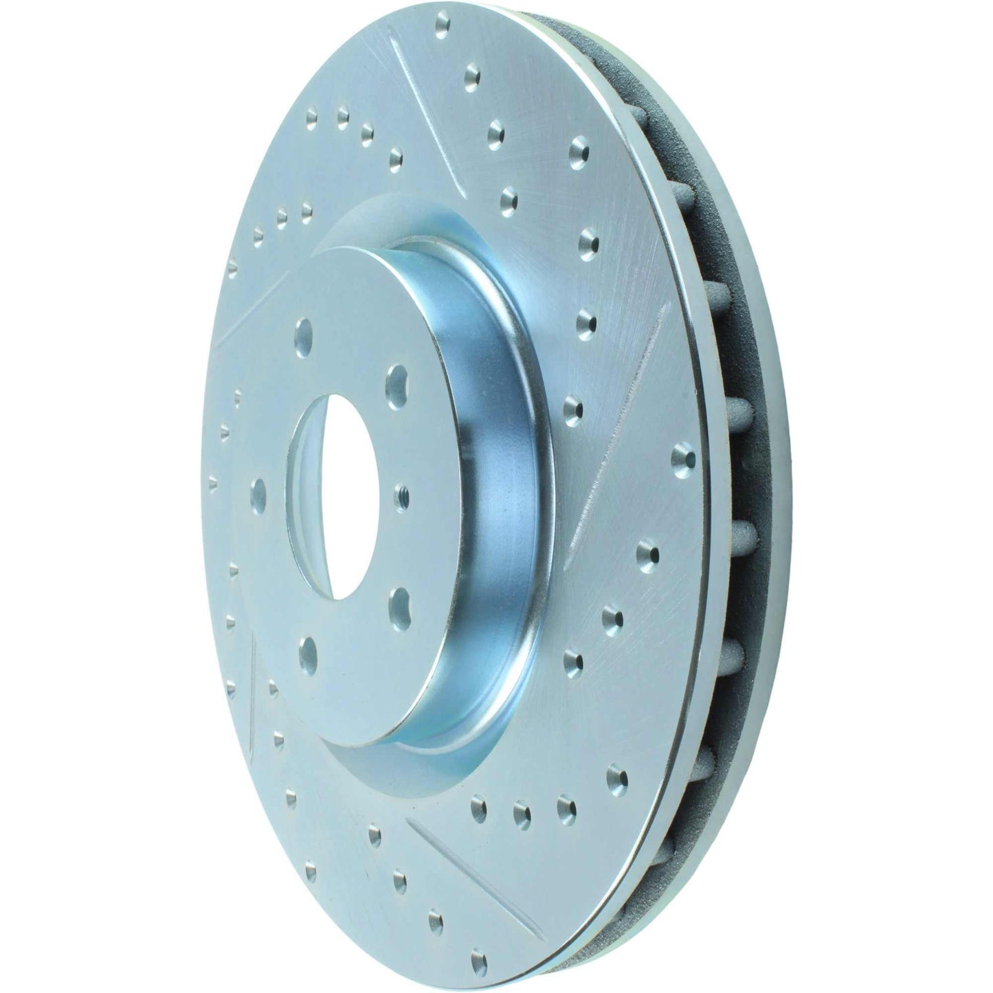StopTech Select Sport Drilled And Slotted Brake Rotor; Front Left