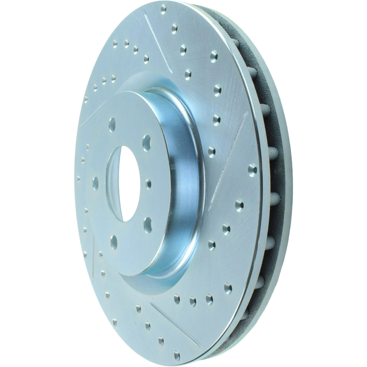 StopTech Select Sport Drilled And Slotted Brake Rotor; Front Left