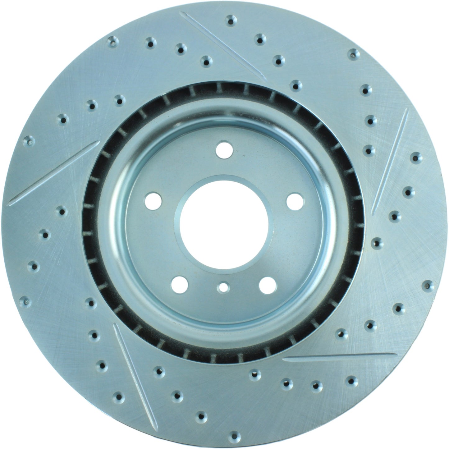 StopTech Select Sport Drilled And Slotted Brake Rotor; Front Right