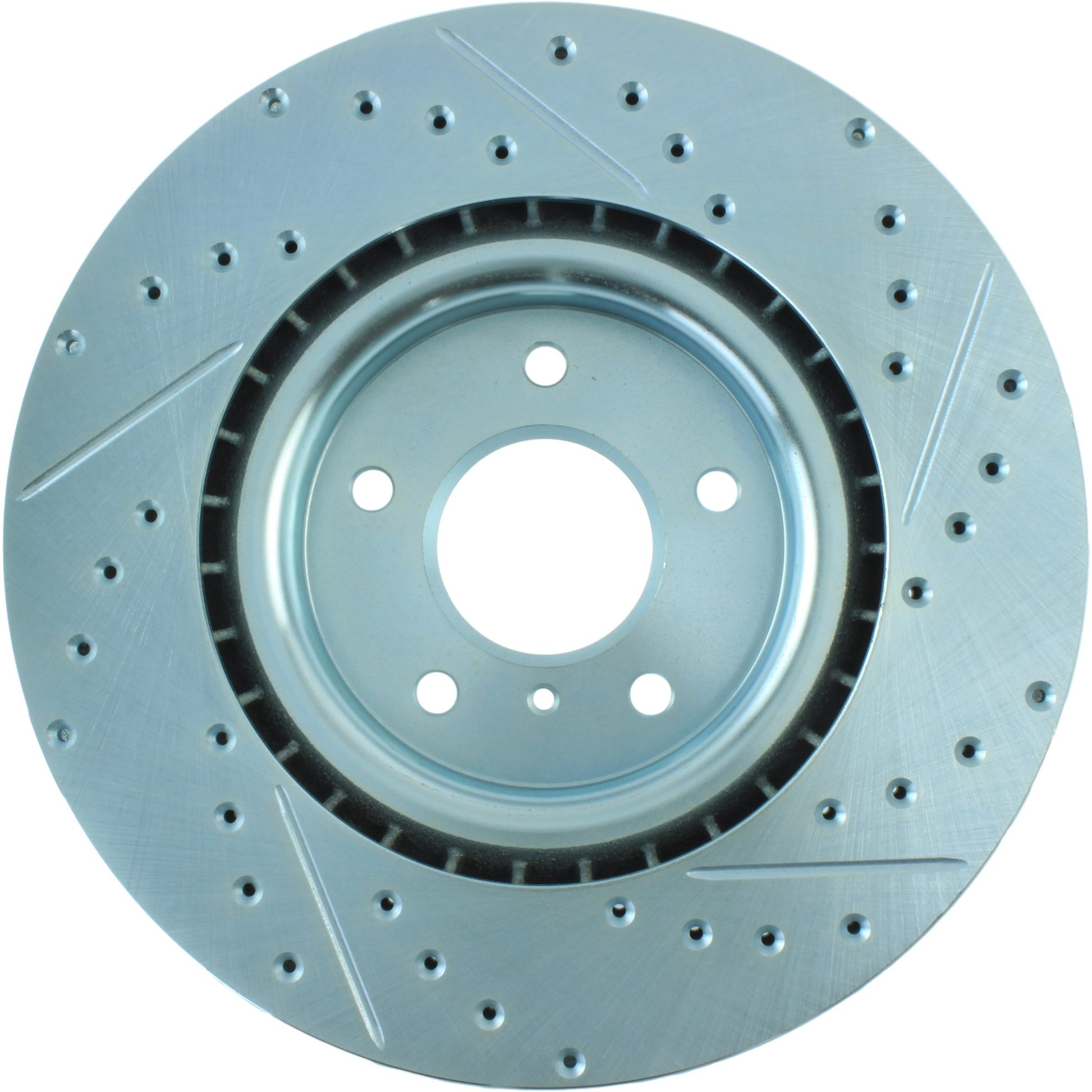 StopTech Select Sport Drilled And Slotted Brake Rotor; Front Right