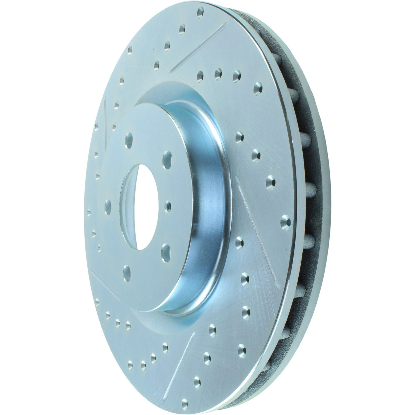 StopTech Select Sport Drilled And Slotted Brake Rotor; Front Right