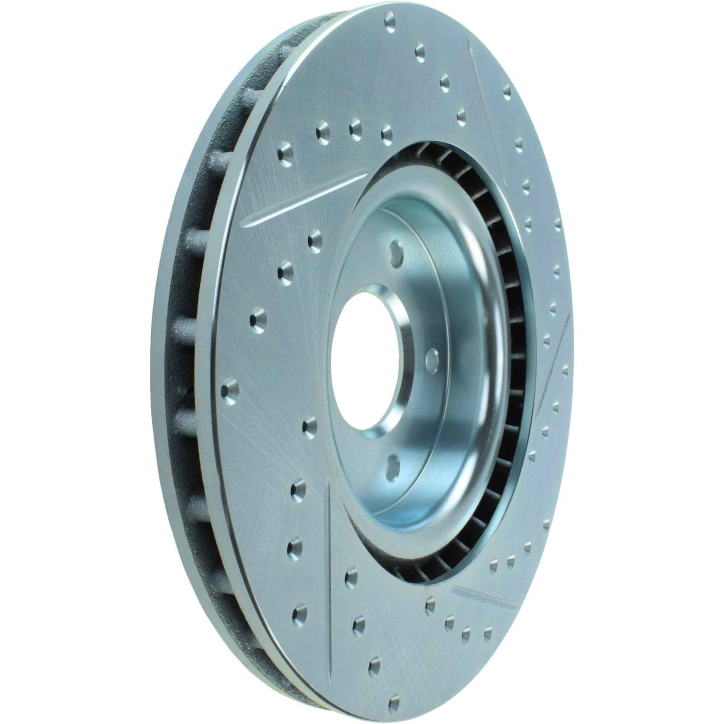 StopTech Select Sport Drilled And Slotted Brake Rotor; Front Right