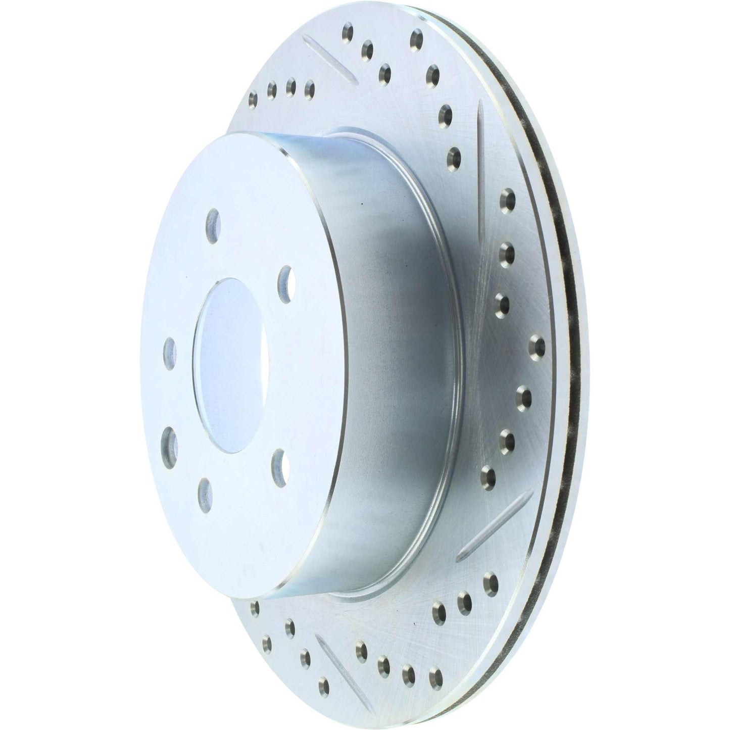 StopTech Select Sport Nissan Slotted and Drilled Left Rear Rotor 227.42077L