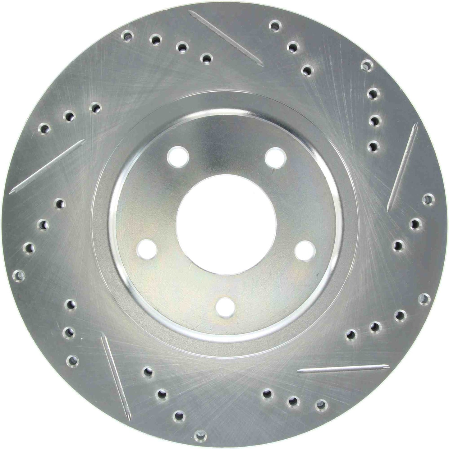 StopTech Select Sport Drilled And Slotted Brake Rotor; Front Left