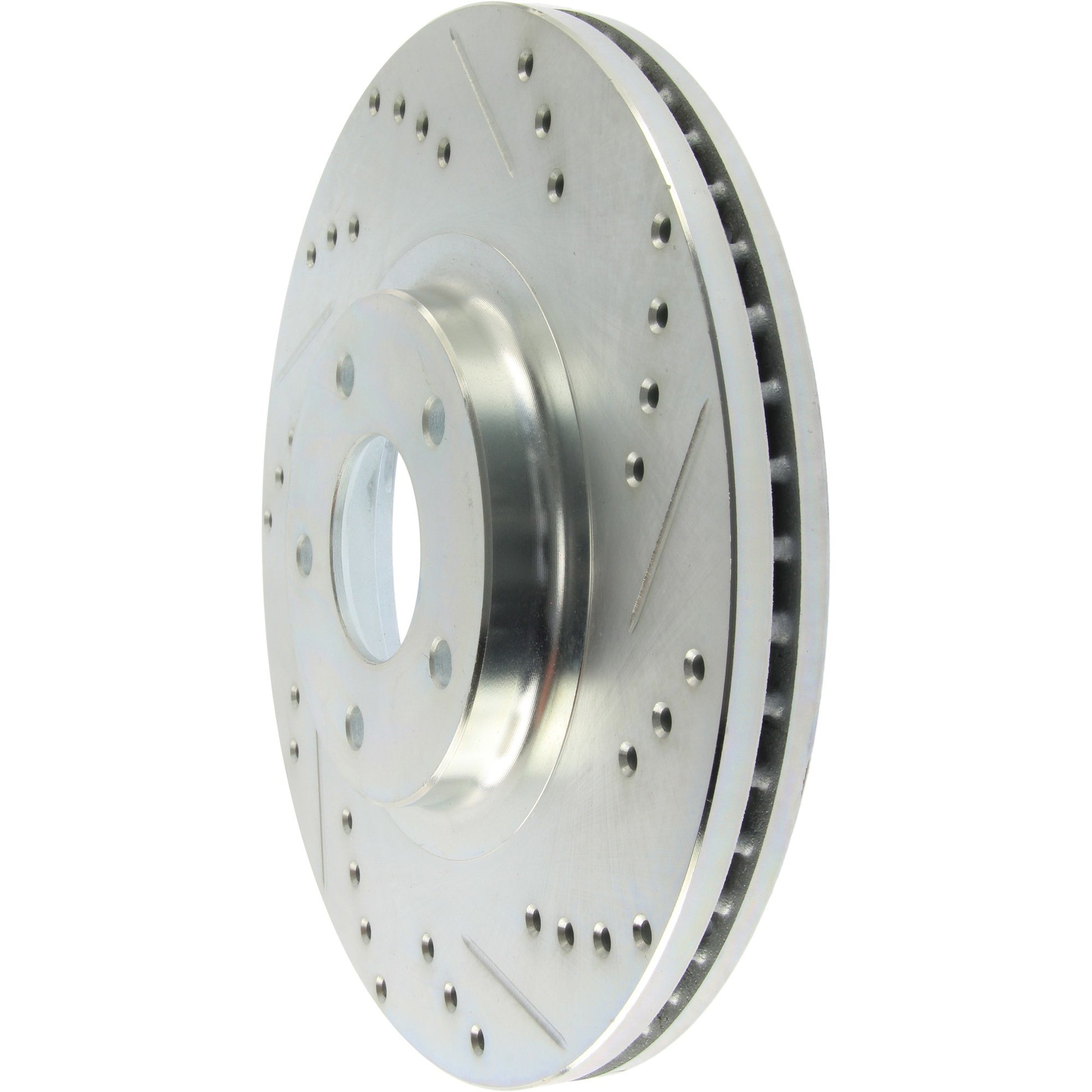 StopTech Select Sport Drilled And Slotted Brake Rotor; Front Left