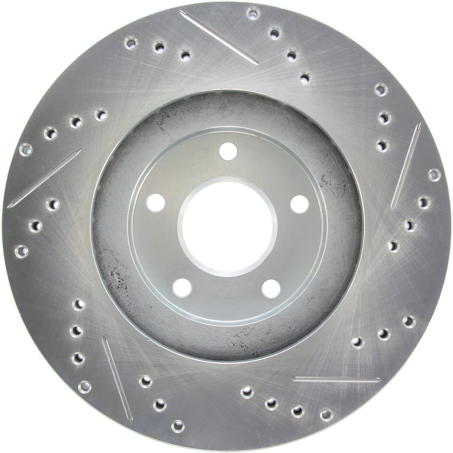 StopTech Select Sport Drilled And Slotted Brake Rotor; Front Right
