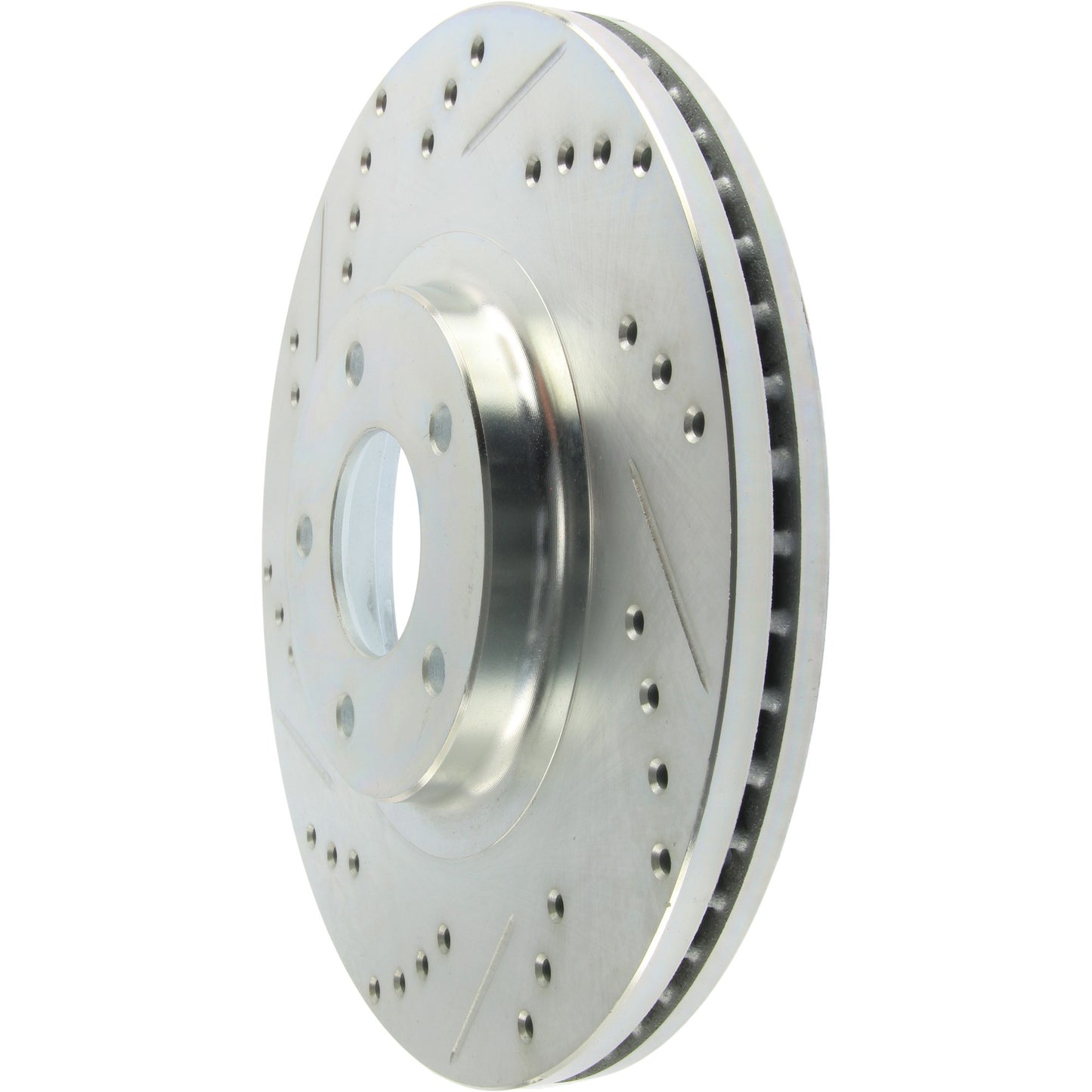 StopTech Select Sport Drilled And Slotted Brake Rotor; Front Right