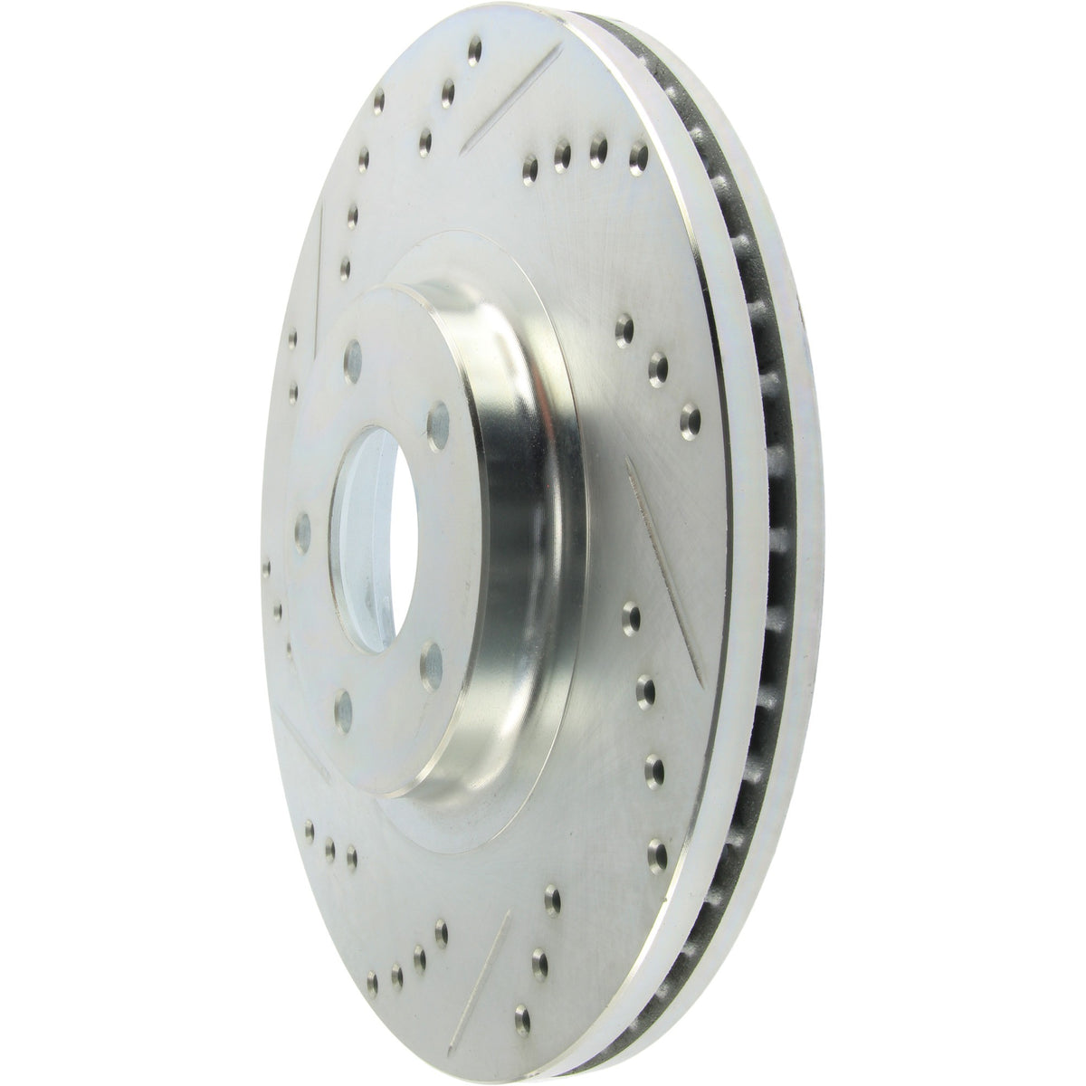 StopTech Select Sport Drilled And Slotted Brake Rotor; Front Right