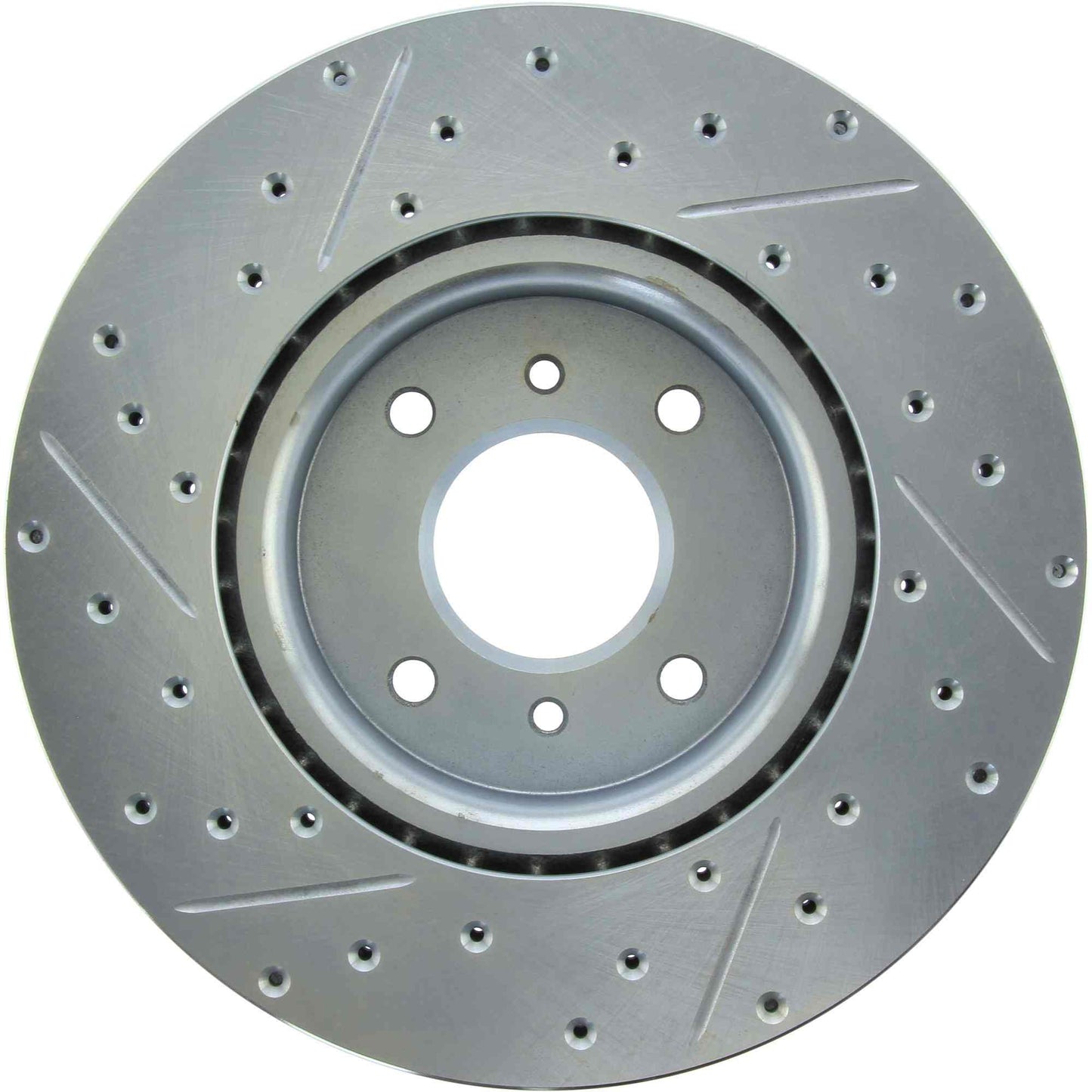 StopTech Select Sport Drilled And Slotted Brake Rotor; Front Left