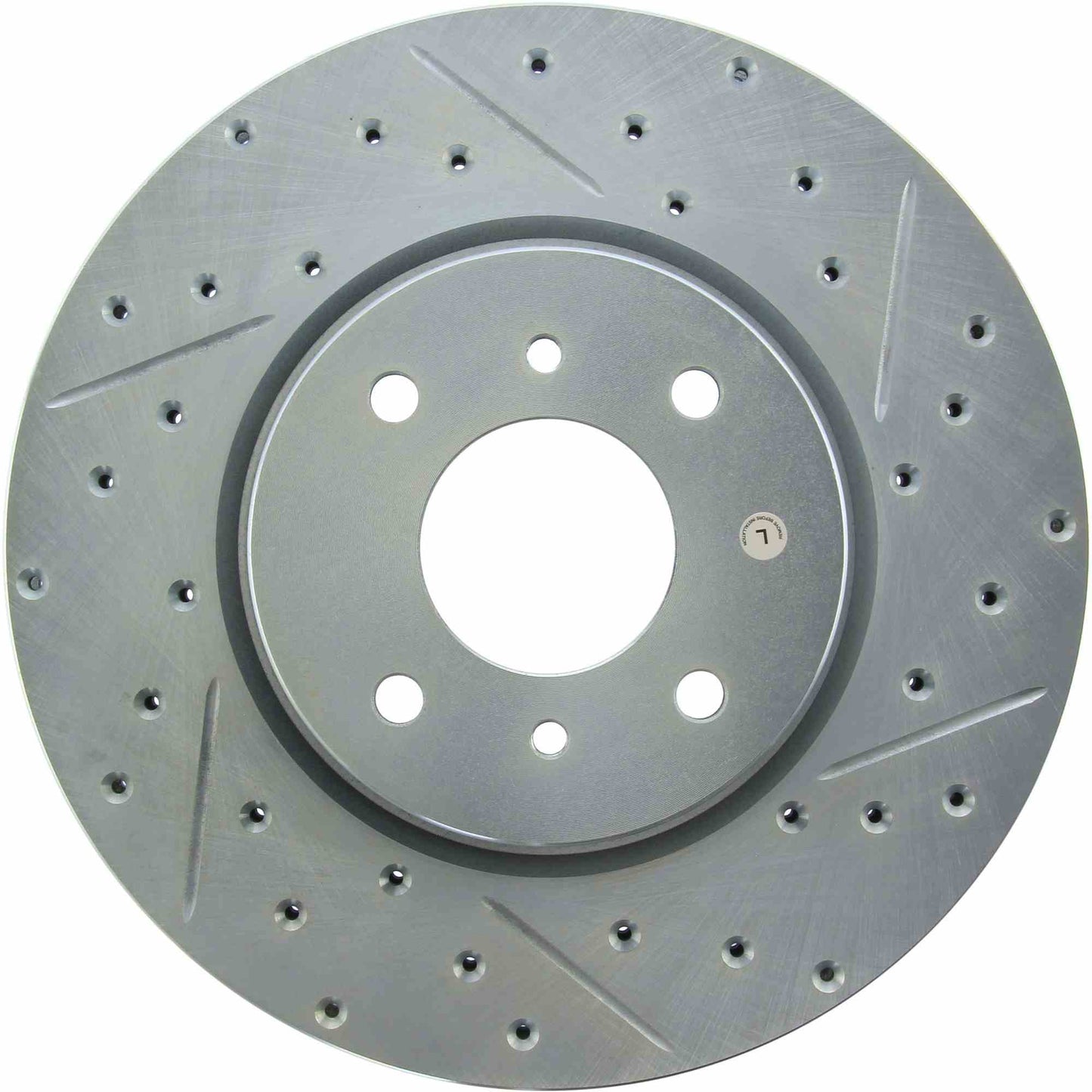 StopTech Select Sport Drilled And Slotted Brake Rotor; Front Left