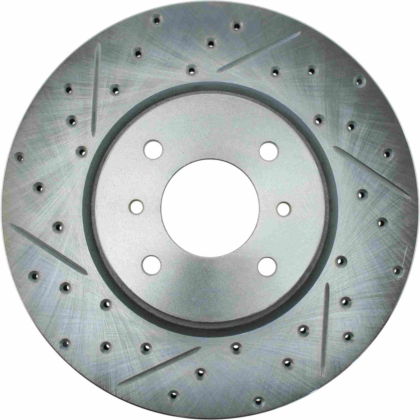 StopTech Select Sport Drilled And Slotted Brake Rotor; Front Right