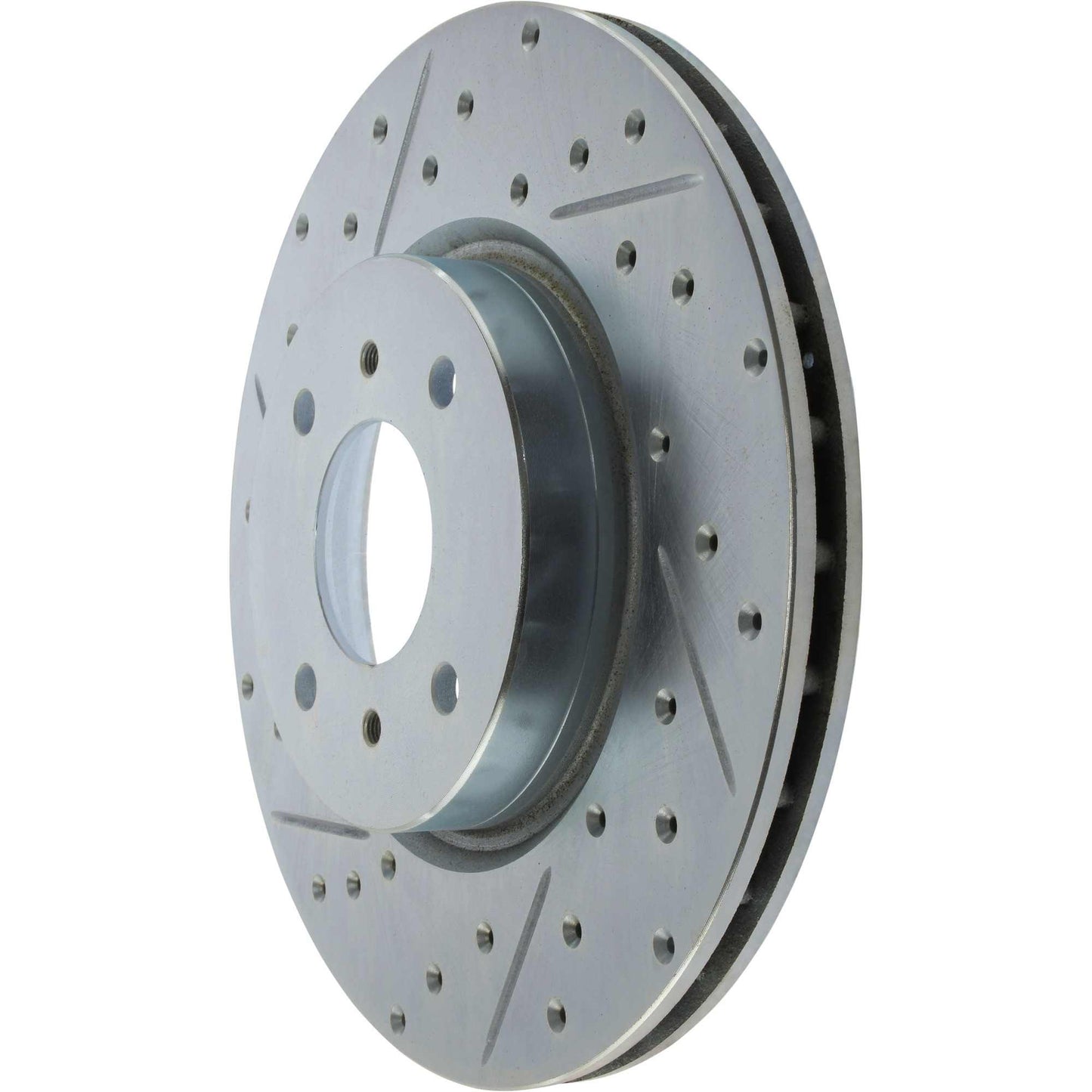 StopTech Select Sport Drilled And Slotted Brake Rotor; Front Right