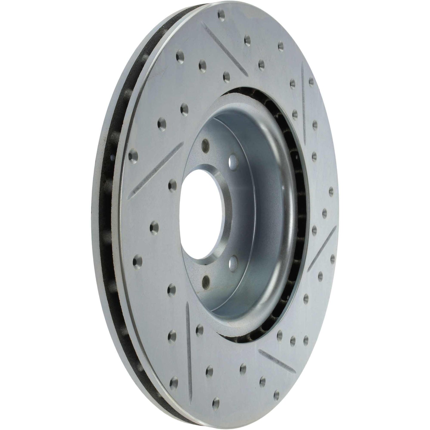 StopTech Select Sport Drilled And Slotted Brake Rotor; Front Right
