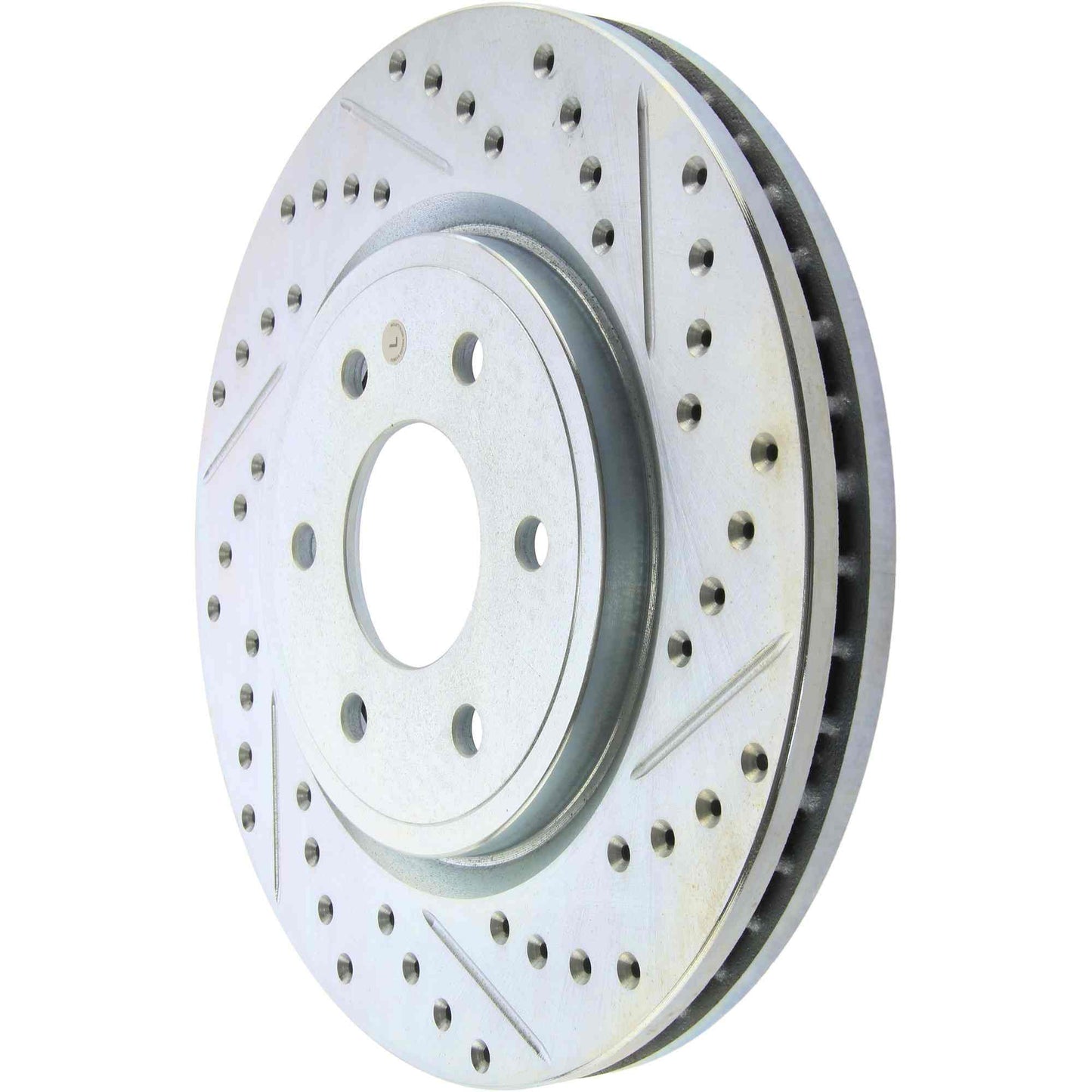 StopTech Select Sport Drilled And Slotted Brake Rotor; Front Left