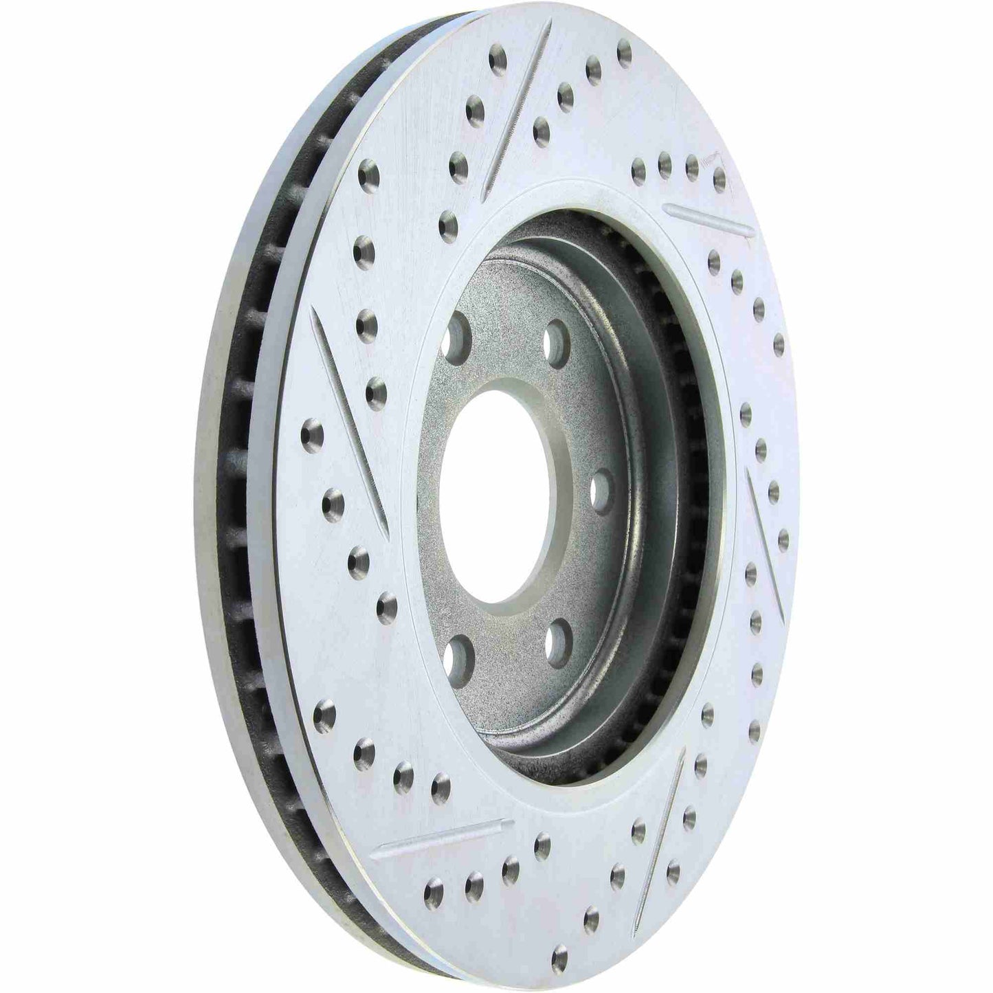 StopTech Select Sport Drilled And Slotted Brake Rotor; Front Left