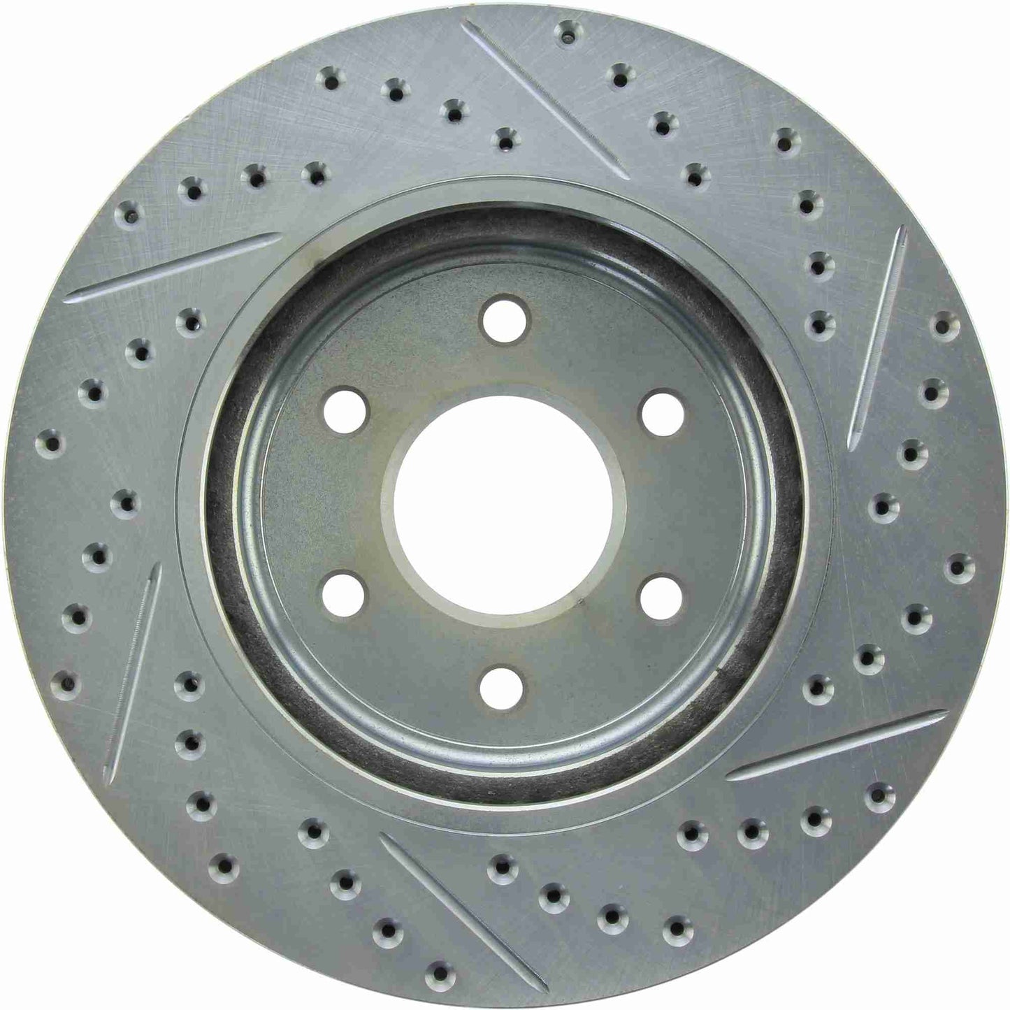 StopTech Select Sport Drilled And Slotted Brake Rotor; Front Right