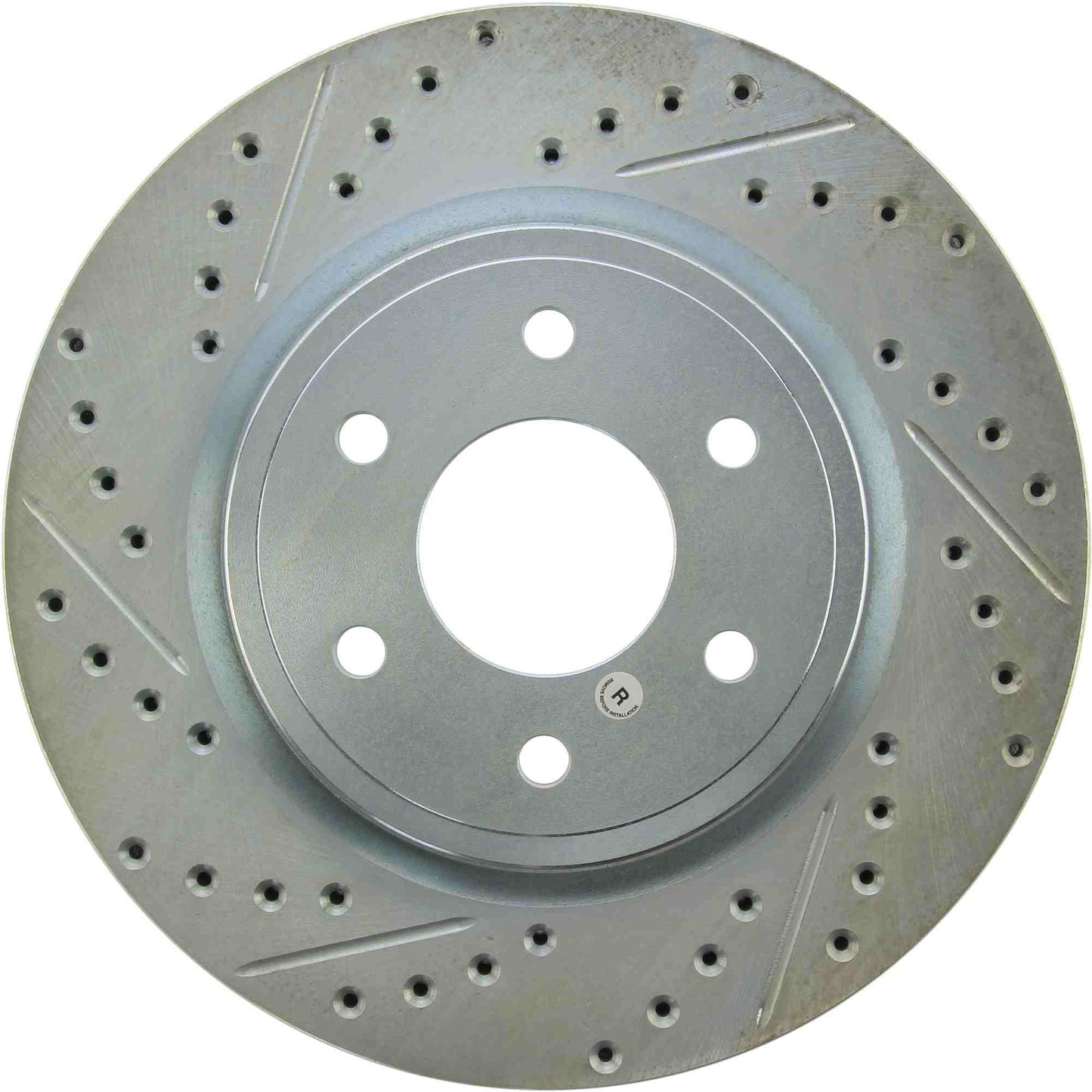 StopTech Select Sport Drilled And Slotted Brake Rotor; Front Right