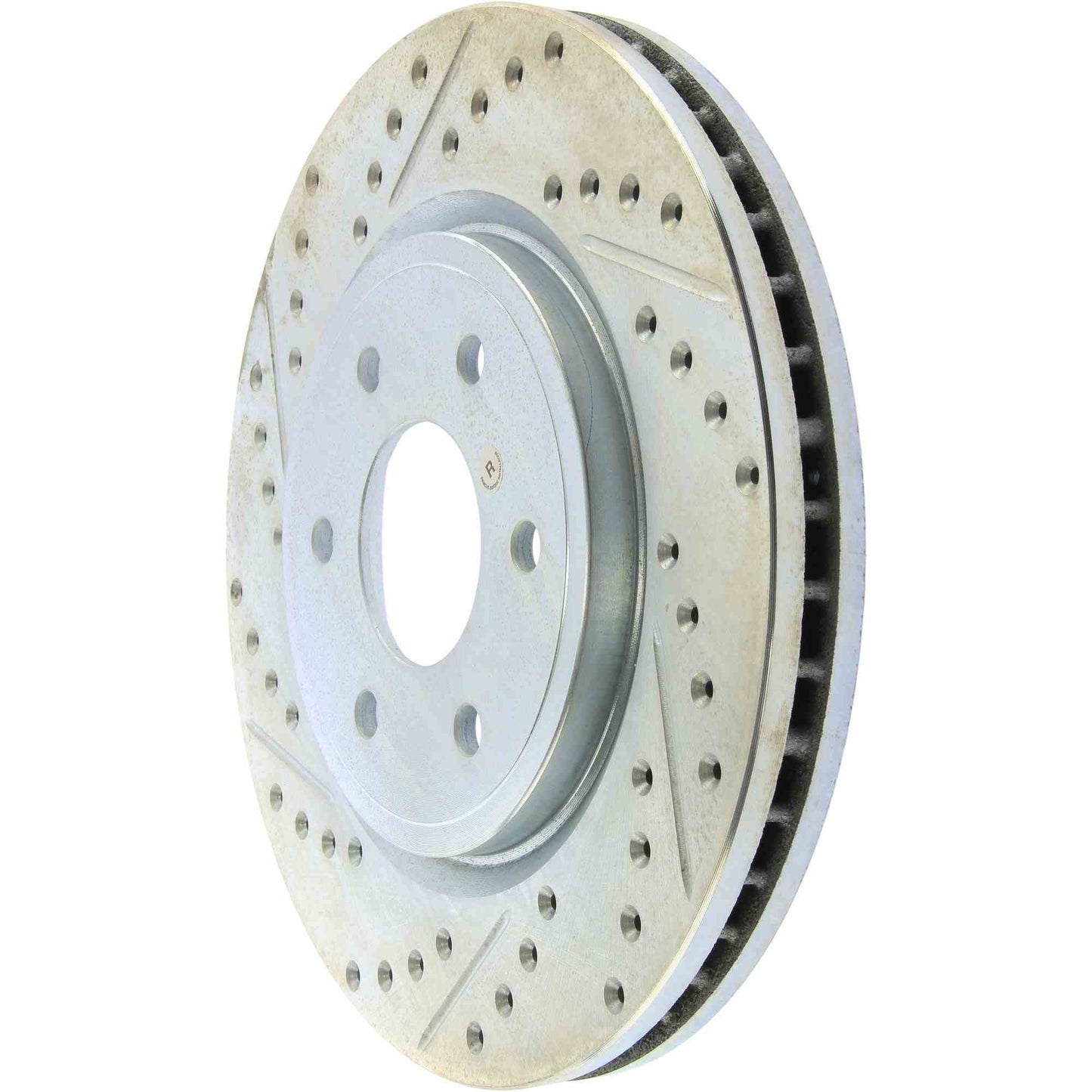 StopTech Select Sport Drilled And Slotted Brake Rotor; Front Right