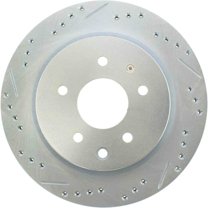 StopTech Select Sport Nissan Slotted and Drilled Right Rear Rotor 227.42088R