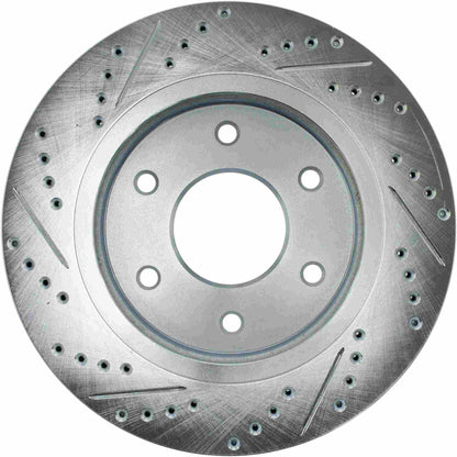 StopTech Select Sport Drilled And Slotted Brake Rotor; Front Left