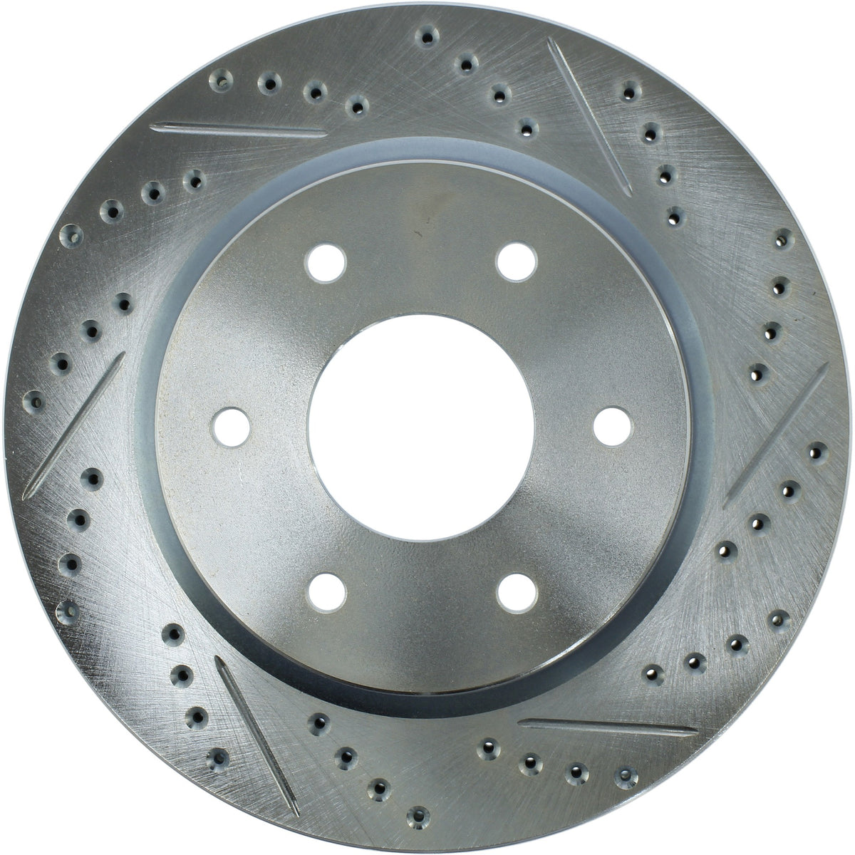 StopTech Select Sport Drilled And Slotted Brake Rotor; Front Left
