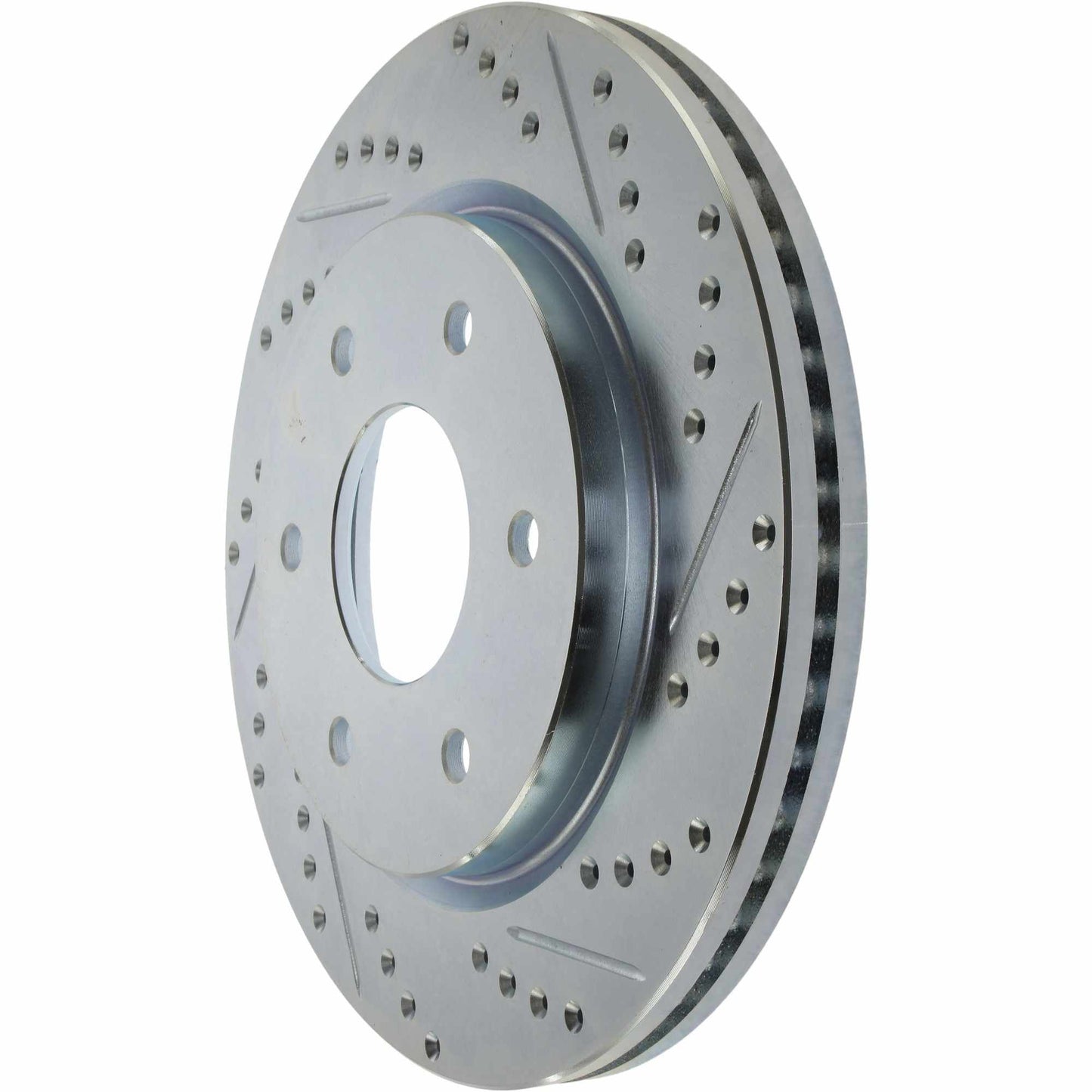 StopTech Select Sport Drilled And Slotted Brake Rotor; Front Left