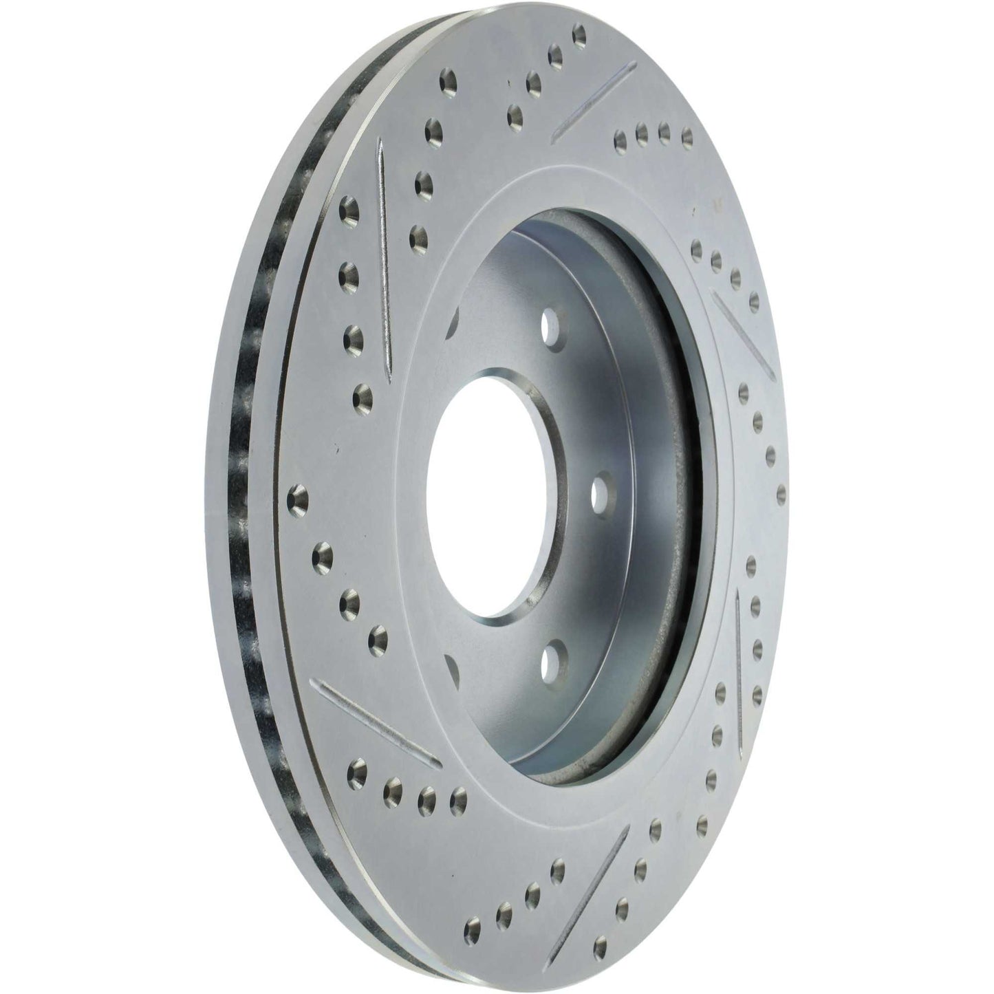 StopTech Select Sport Drilled And Slotted Brake Rotor; Front Left