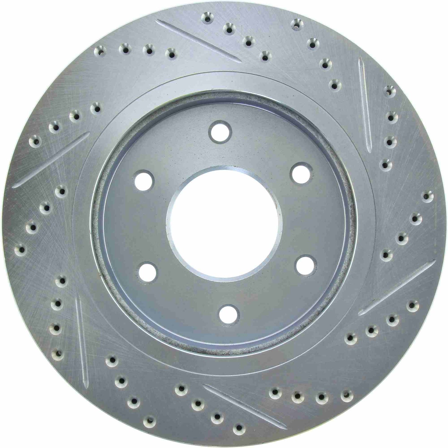 StopTech Select Sport Drilled And Slotted Brake Rotor; Front Right