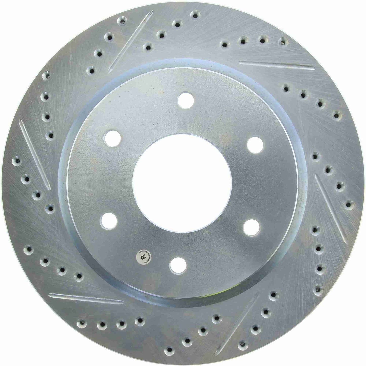 StopTech Select Sport Drilled And Slotted Brake Rotor; Front Right