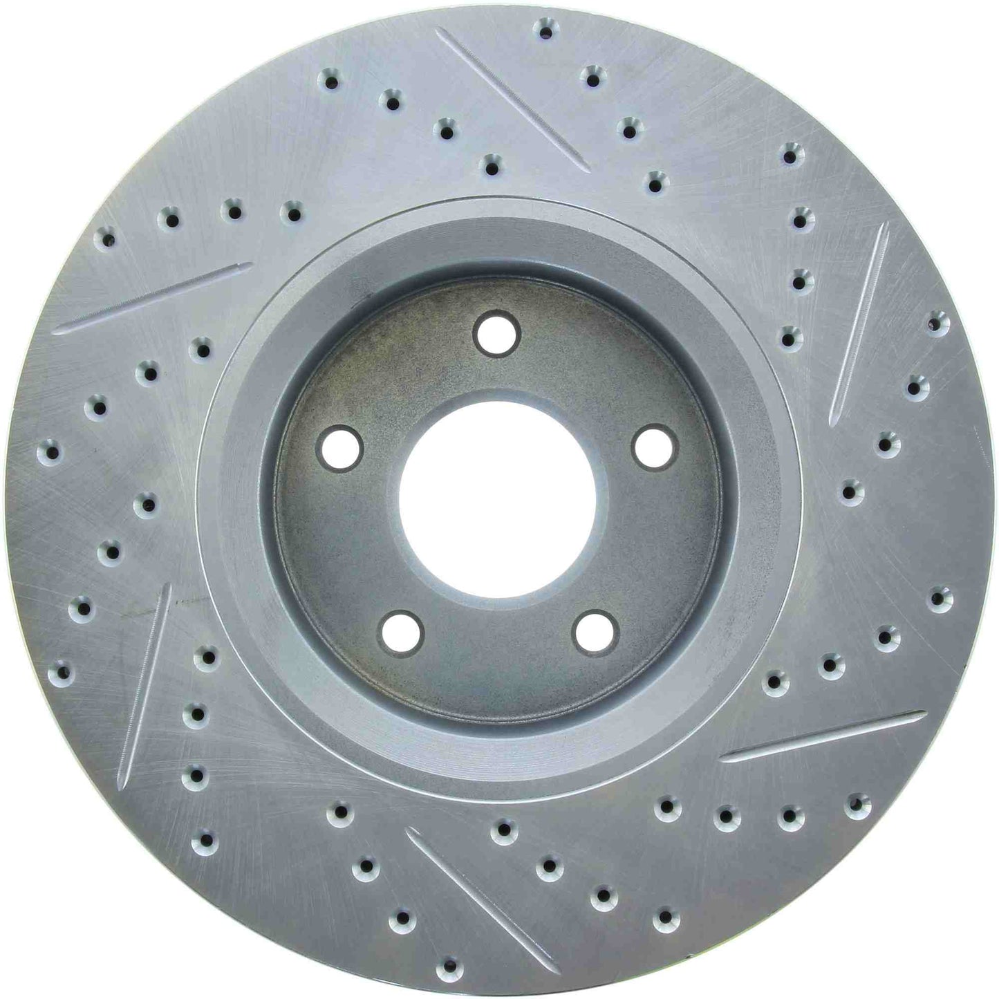 StopTech Select Sport Drilled And Slotted Brake Rotor; Front Right