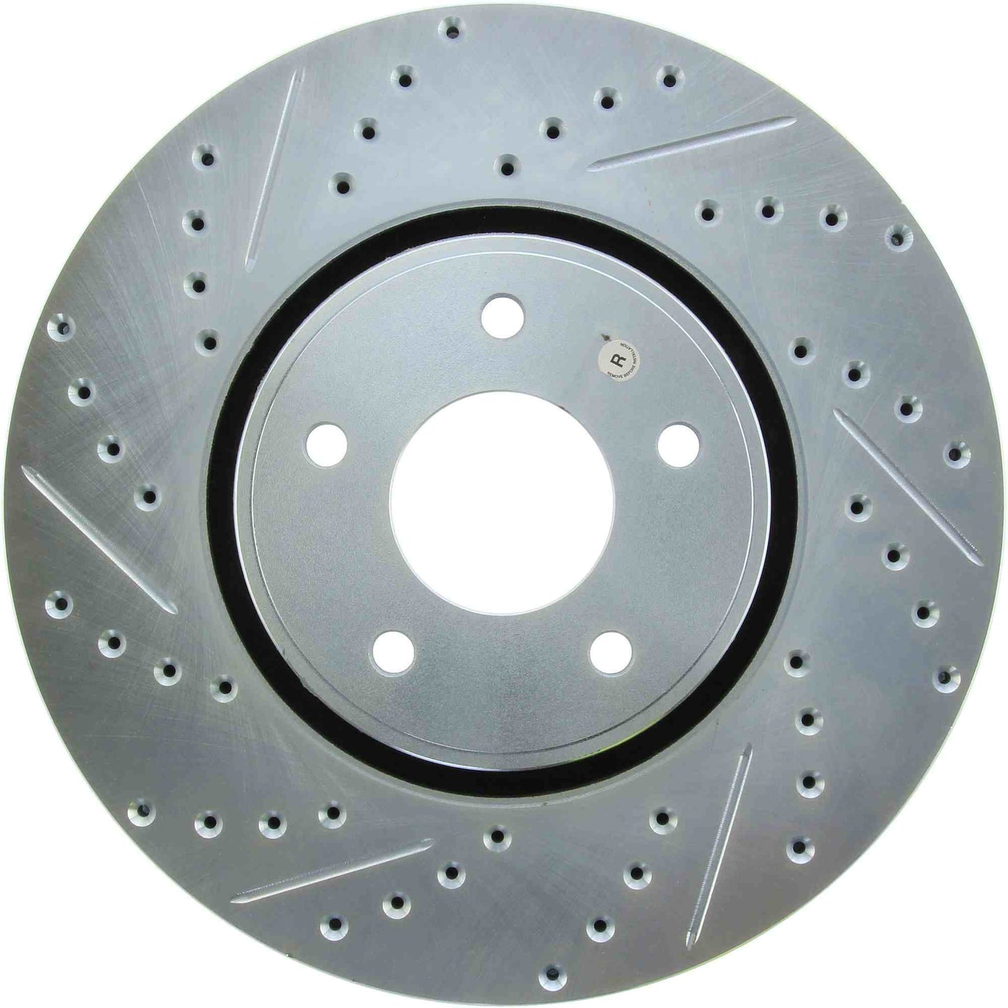StopTech Select Sport Drilled And Slotted Brake Rotor; Front Right