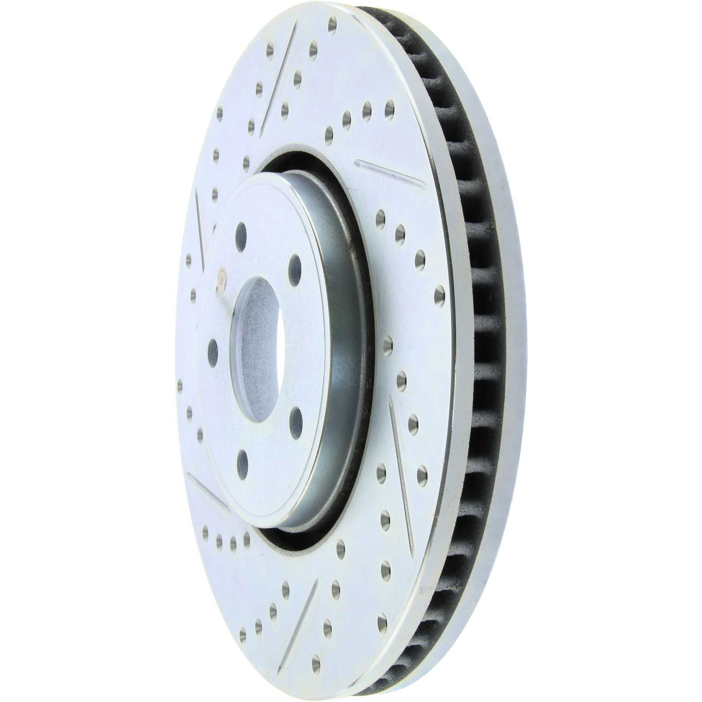 StopTech Select Sport Drilled And Slotted Brake Rotor; Front Right