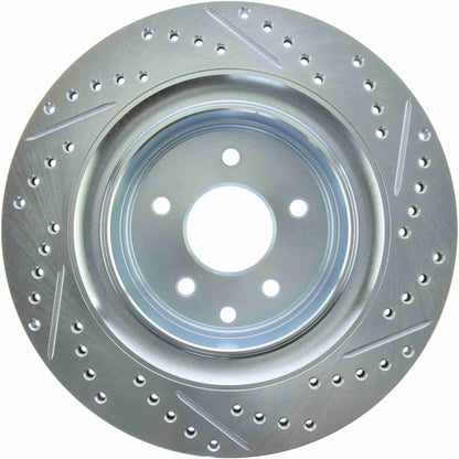 StopTech Select Sport 14-16 Infiniti Q60 Drilled and Slotted Rear Right Brake Rotor 227.42093R