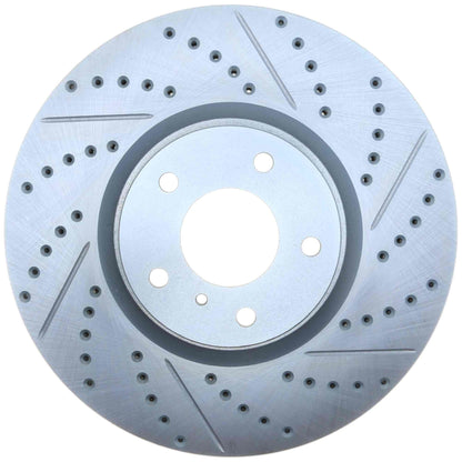 StopTech Select Sport 14-16 Infiniti Q60 Drilled and Slotted Front Left Brake Rotor 227.42095L