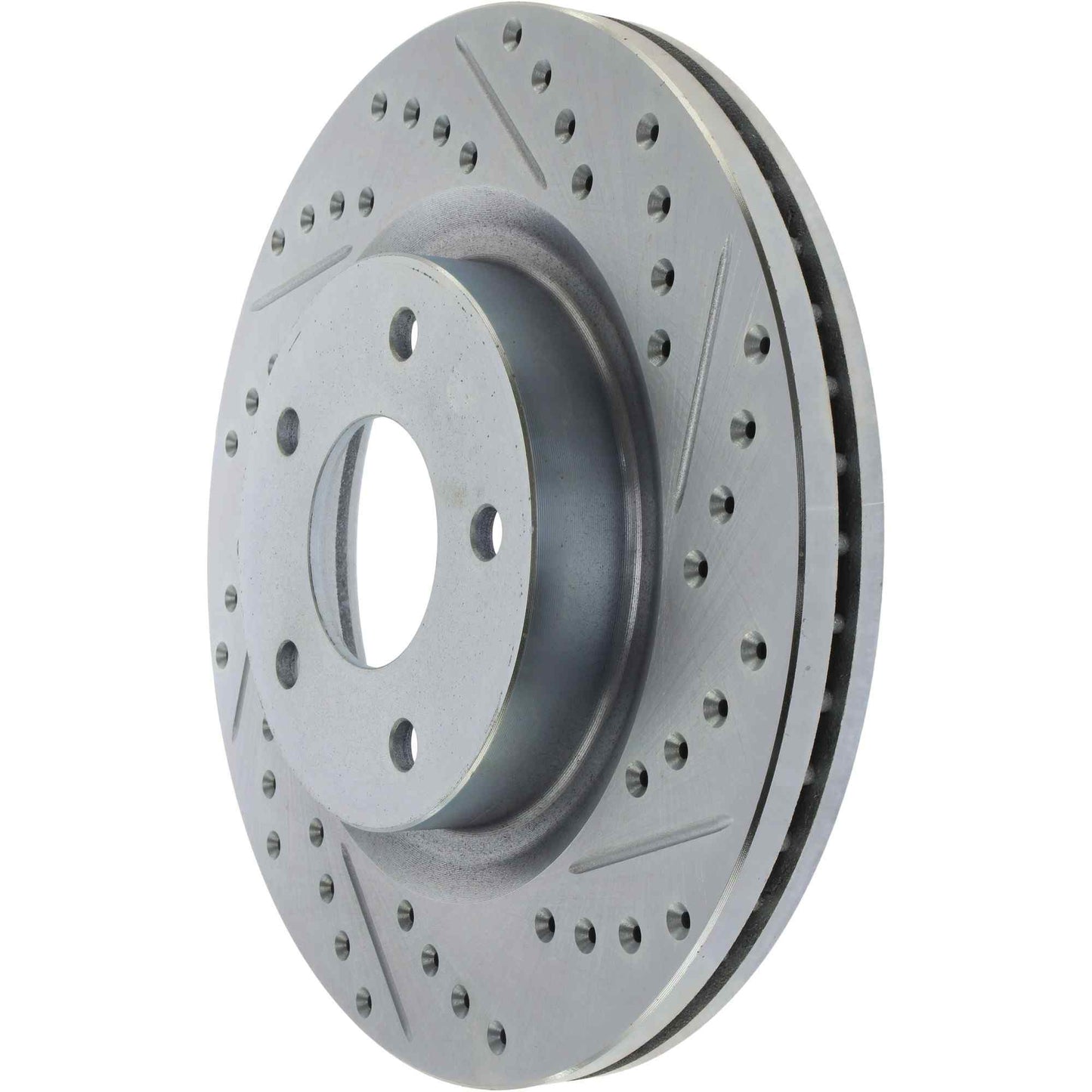 StopTech Select Sport Drilled And Slotted Brake Rotor; Front Left