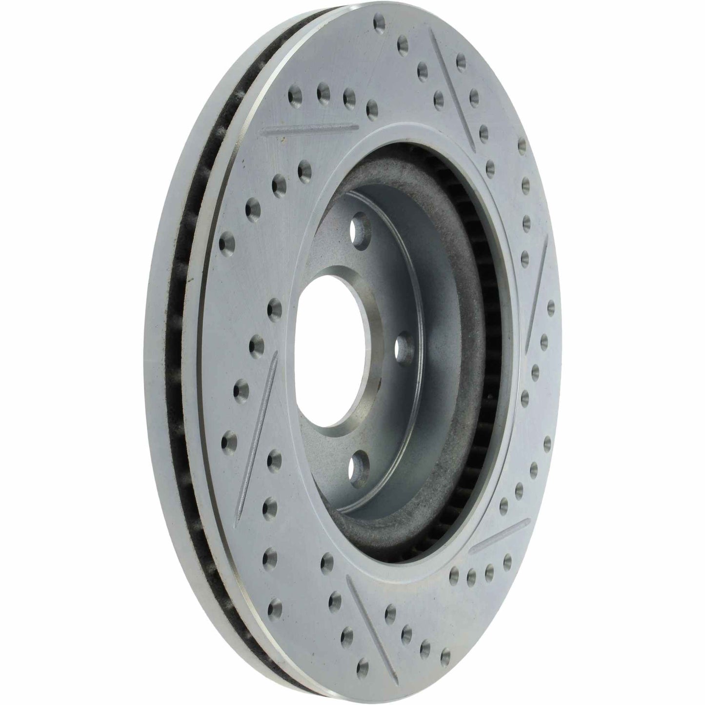 StopTech Select Sport Drilled And Slotted Brake Rotor; Front Right