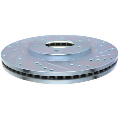 StopTech Select Sport Drilled And Slotted Brake Rotor; Front Left