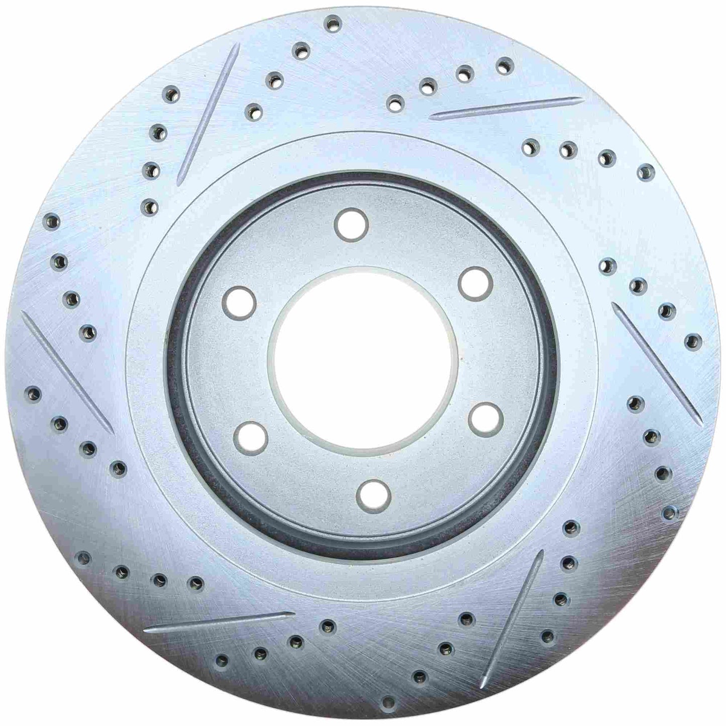 StopTech Select Sport Drilled And Slotted Brake Rotor; Front Left