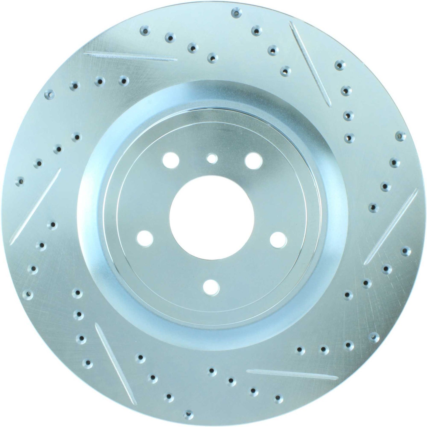 StopTech Select Sport Drilled And Slotted Brake Rotor; Front Left
