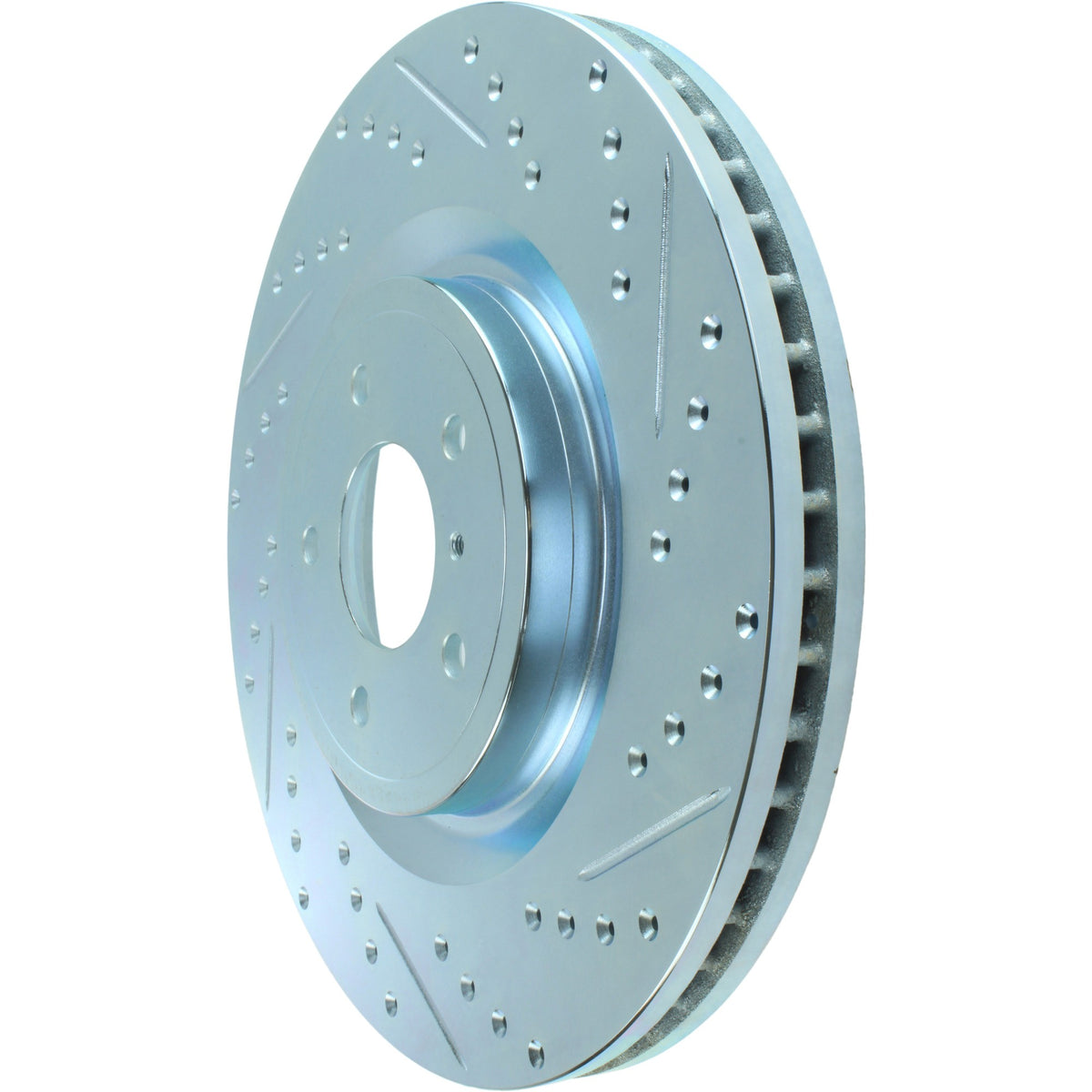 StopTech Select Sport Drilled And Slotted Brake Rotor; Front Left