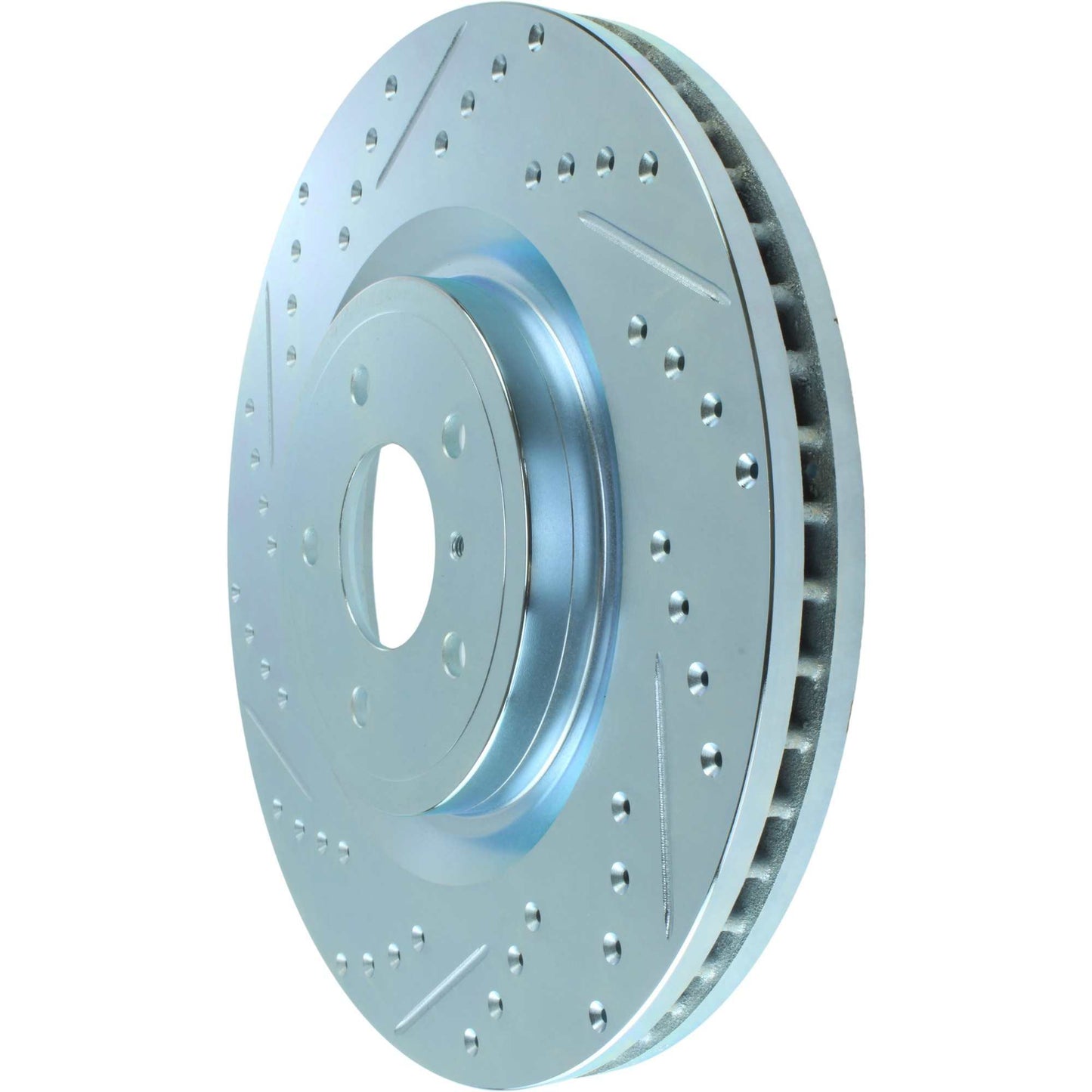 StopTech Select Sport Drilled And Slotted Brake Rotor; Front Right
