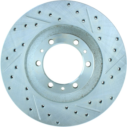 StopTech Select Sport Drilled And Slotted Brake Rotor; Front Left