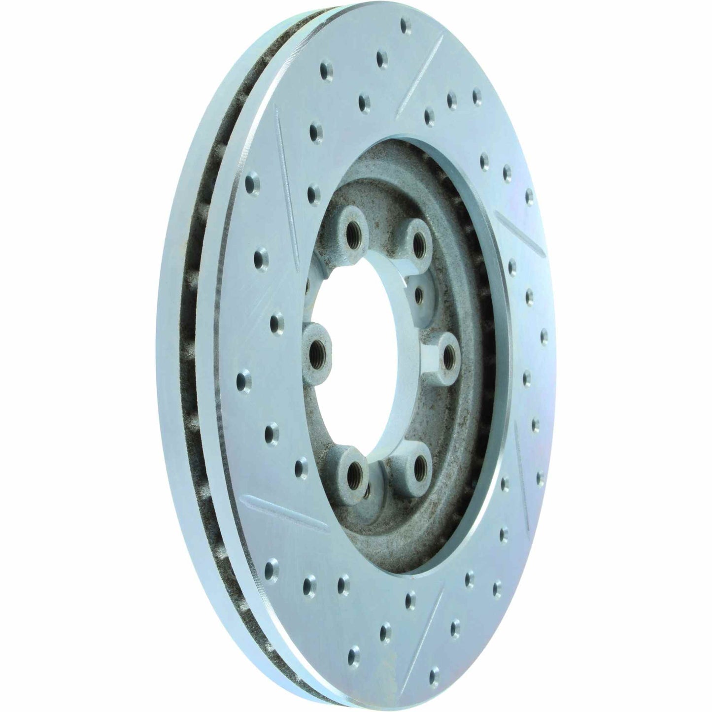 StopTech Select Sport Drilled And Slotted Brake Rotor; Front Left