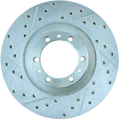 StopTech Select Sport Drilled And Slotted Brake Rotor; Front Right