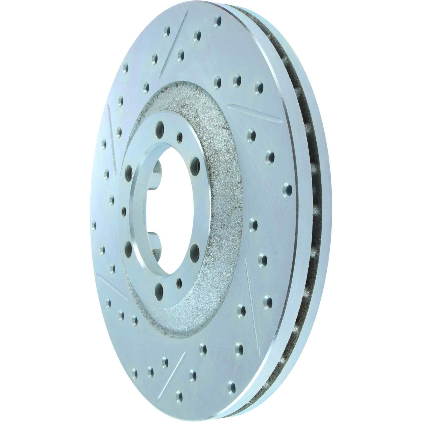StopTech Select Sport Drilled And Slotted Brake Rotor; Front Right