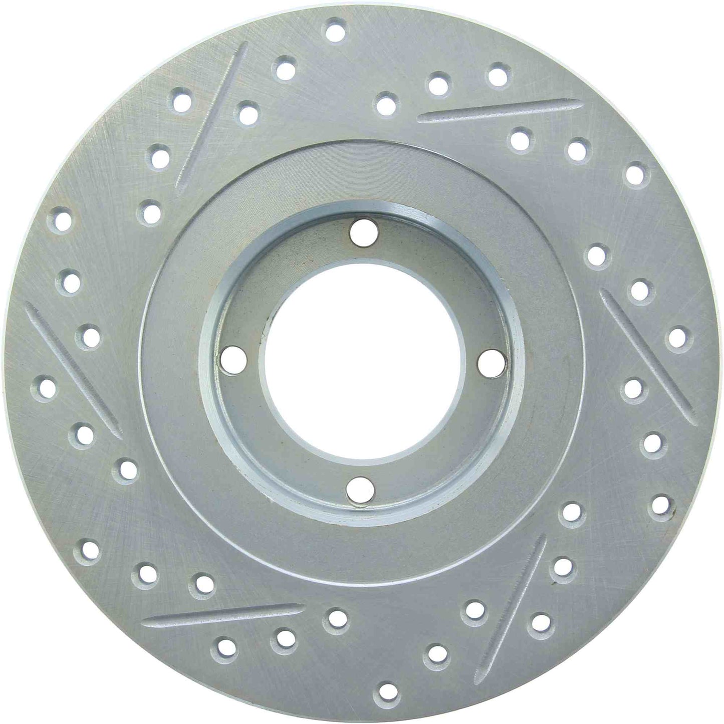 StopTech Select Sport Drilled And Slotted Brake Rotor; Front Left