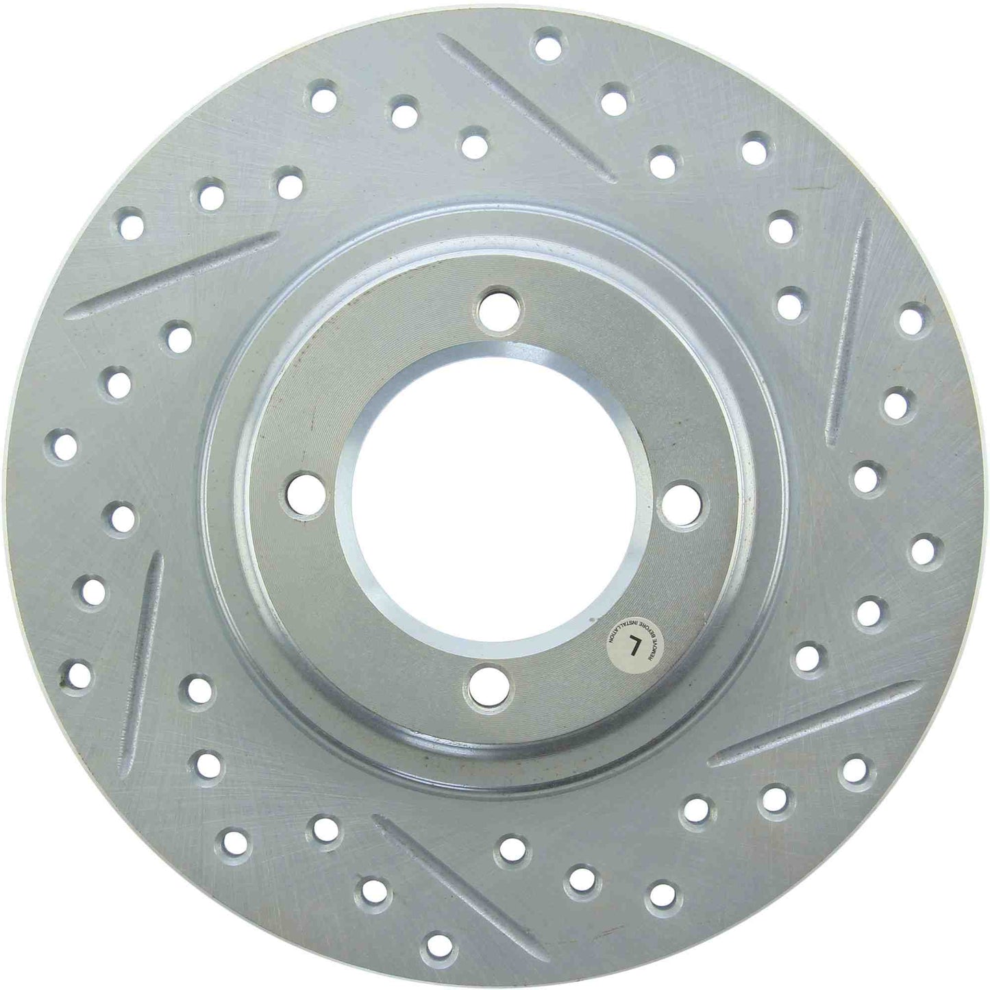 StopTech Select Sport Drilled And Slotted Brake Rotor; Front Left