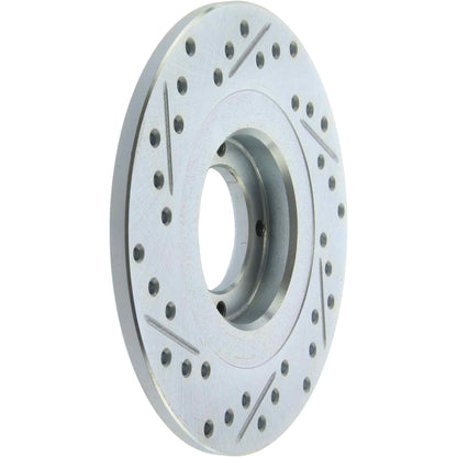 StopTech Select Sport Drilled And Slotted Brake Rotor; Front Left