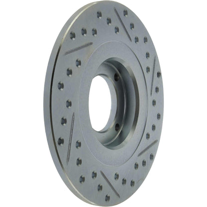 StopTech Select Sport Drilled And Slotted Brake Rotor; Front Right